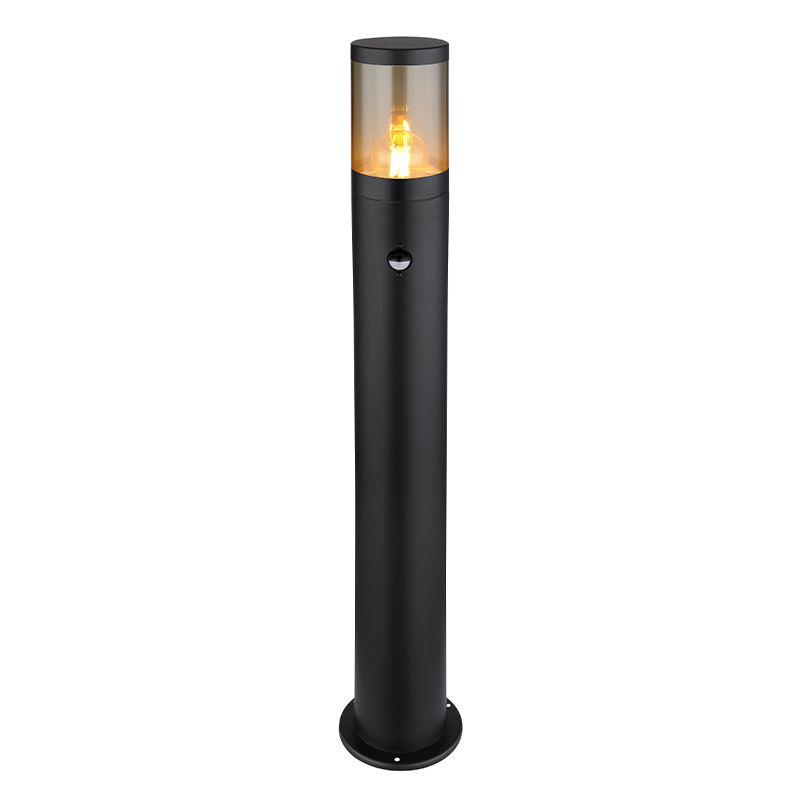 Schwarze moderne Außenleuchte Edelstahl, Lambert, IP44