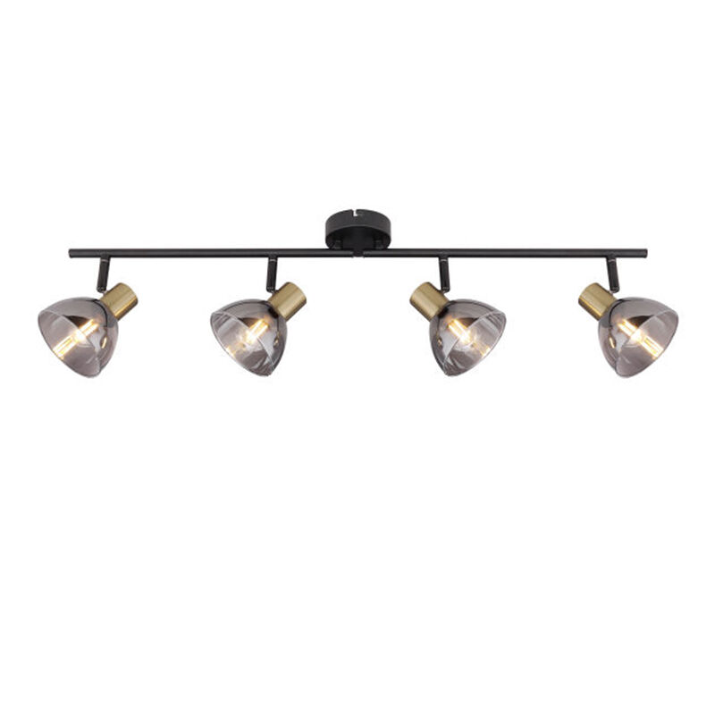 Goldene moderne Deckenstrahler Glas, Arthur