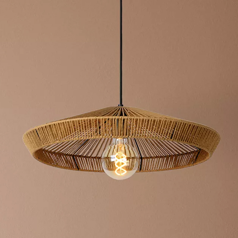 Rattan Pendelleuchte Holz, Yunkai