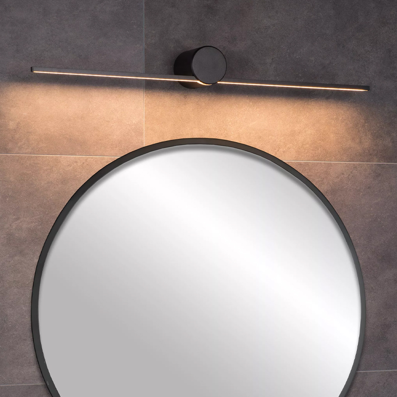 Schwarze Wandleuchte Modern, Mizar, 6W, 2700K LED, IP44