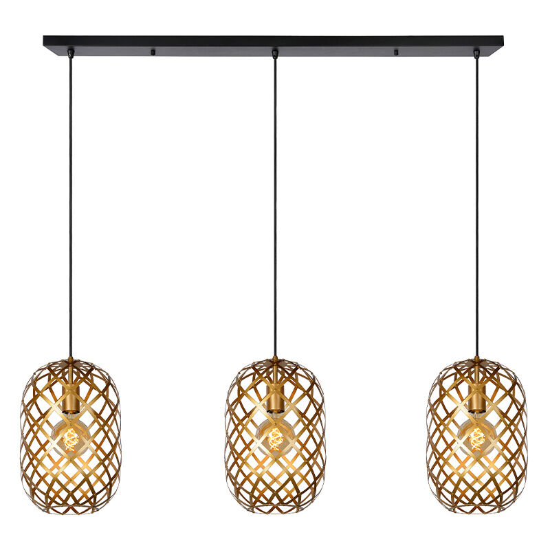 Goldene Pendelleuchte Modern, Wolfram