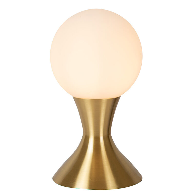 Goldene Tischleuchte Modern, Moya, mit Schalter