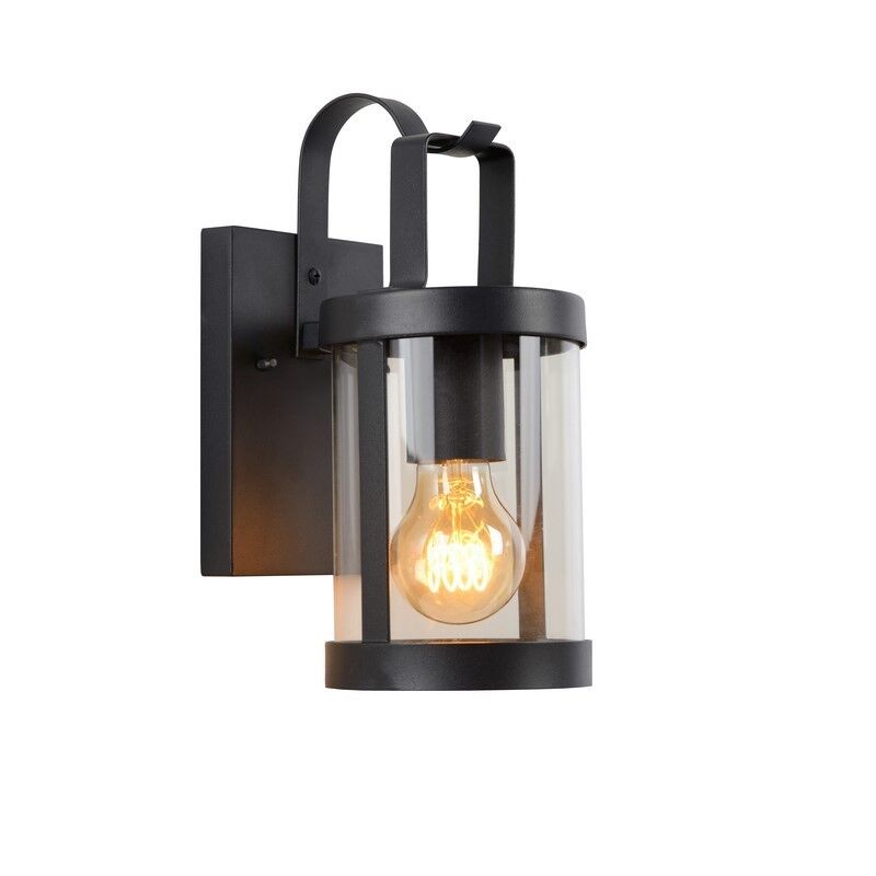 Schwarze Wandleuchte Modern, Lindelo, IP23