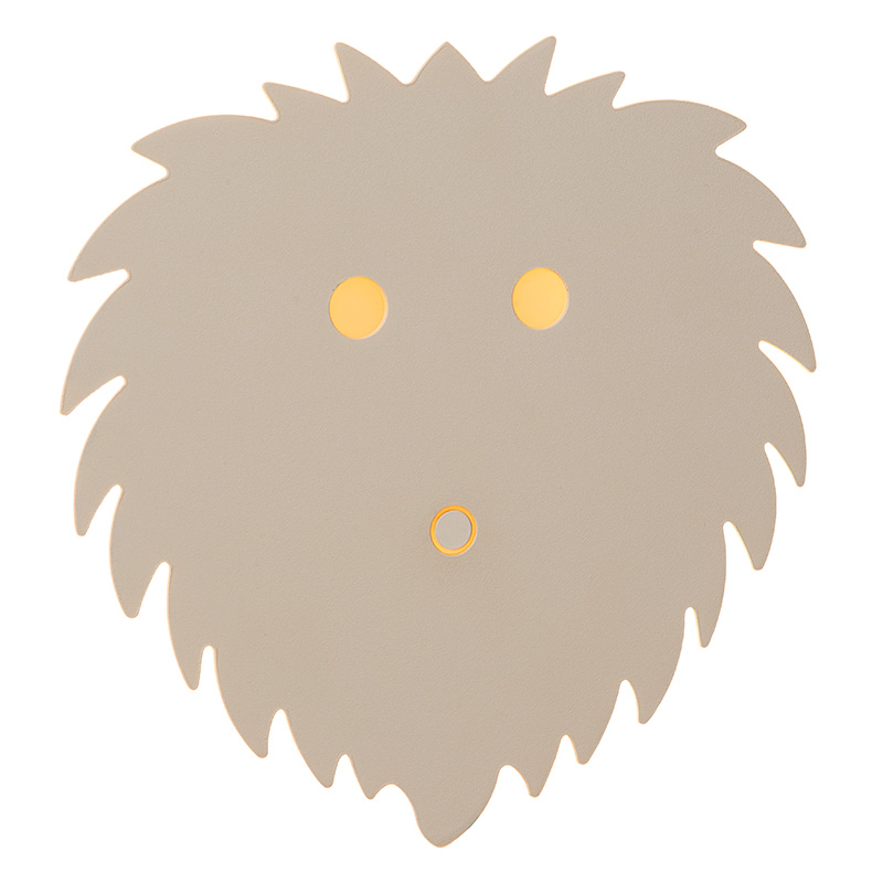 Beige Kinderzimmer Wandleuchte Modern, Charlie, 5W, dim to warm LED, mit Touch-Dimmer