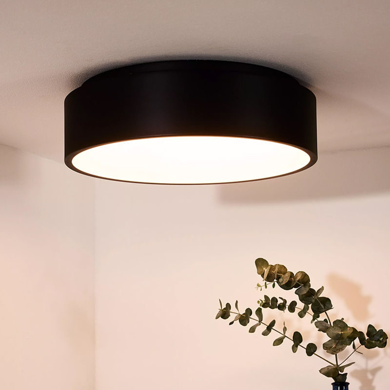 Schwarze Deckenlampe Modern, Talowe, 30W, 3000K LED