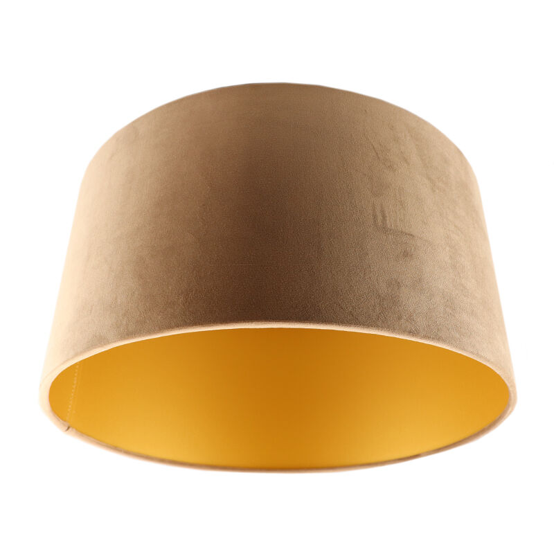 Taupe Lampenschirm Melanie, Stoff, modern