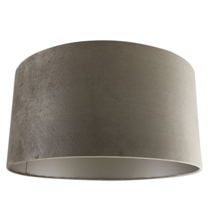 50 cm Samt Lampenschirm Taupe, Rody