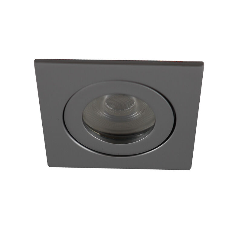 Silberne moderne Badezimmer Einbaustrahler Aluminium, Dorx, IP44