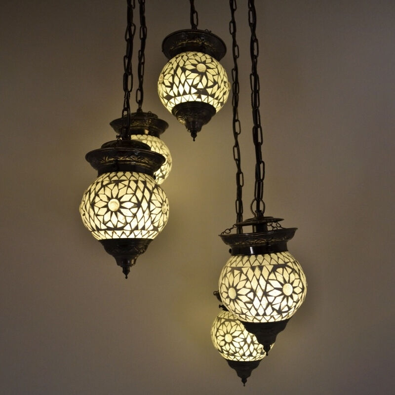 Transparente Mosaik Pendelleuchte Orientalisch, Amir