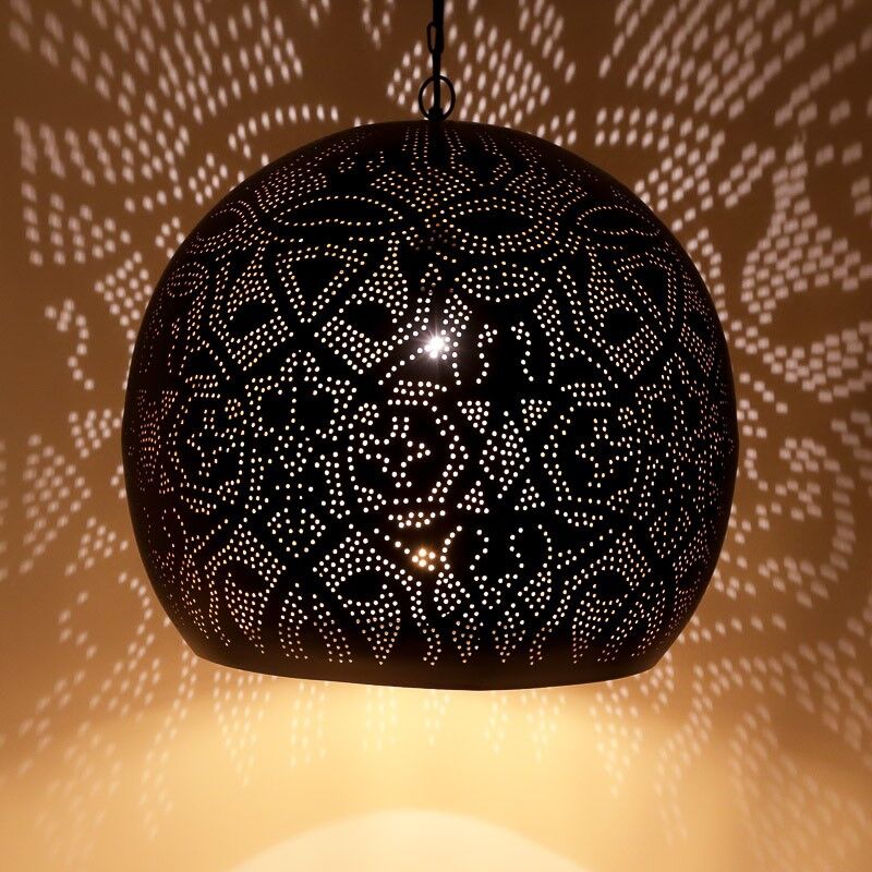 Schwarze Pendelleuchte Orientalisch, Alyssa