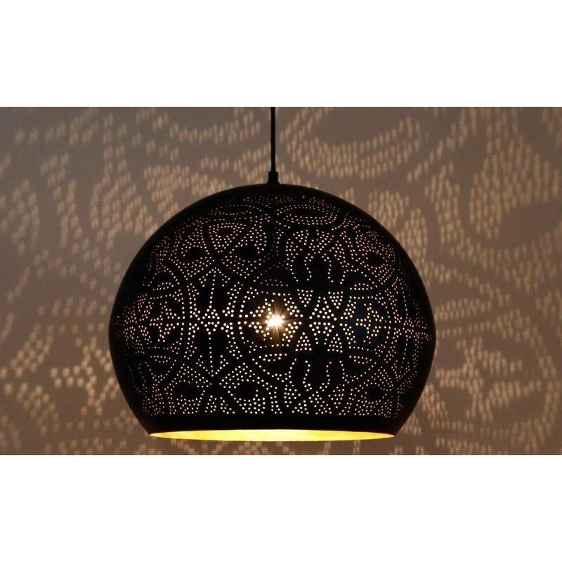 Schwarze Pendelleuchte Orientalisch, Kenza