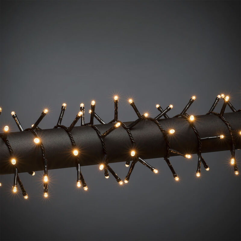 24m LED Weihnachtslichter draußen, 320 warmweiße Lichter