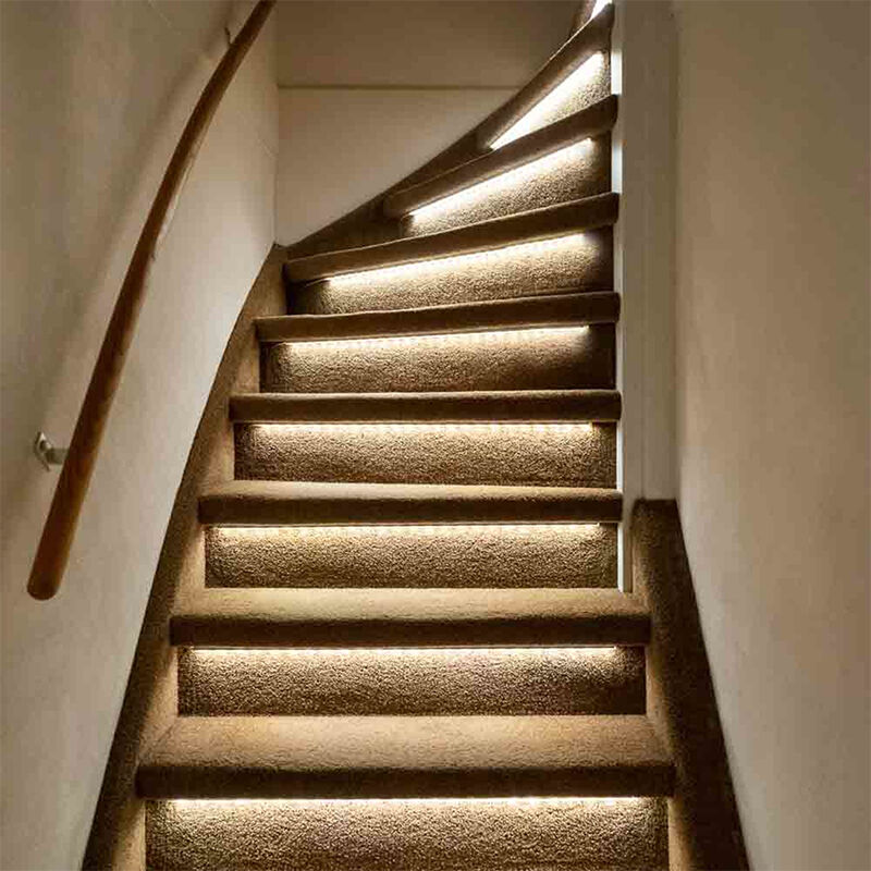 Dimmbares Treppen-LED-Streifen-Set, 15 LED-Streifen 2700K