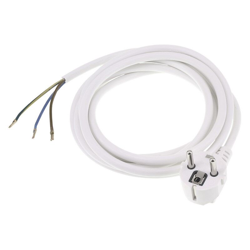 Q-Link-Verbindungskabel geerdet, 2500 W 3 x 1,0 mm. 2,5 m weiß