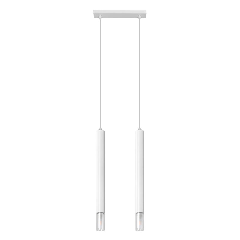 Glas Pendelleuchte Weiß, Ishani