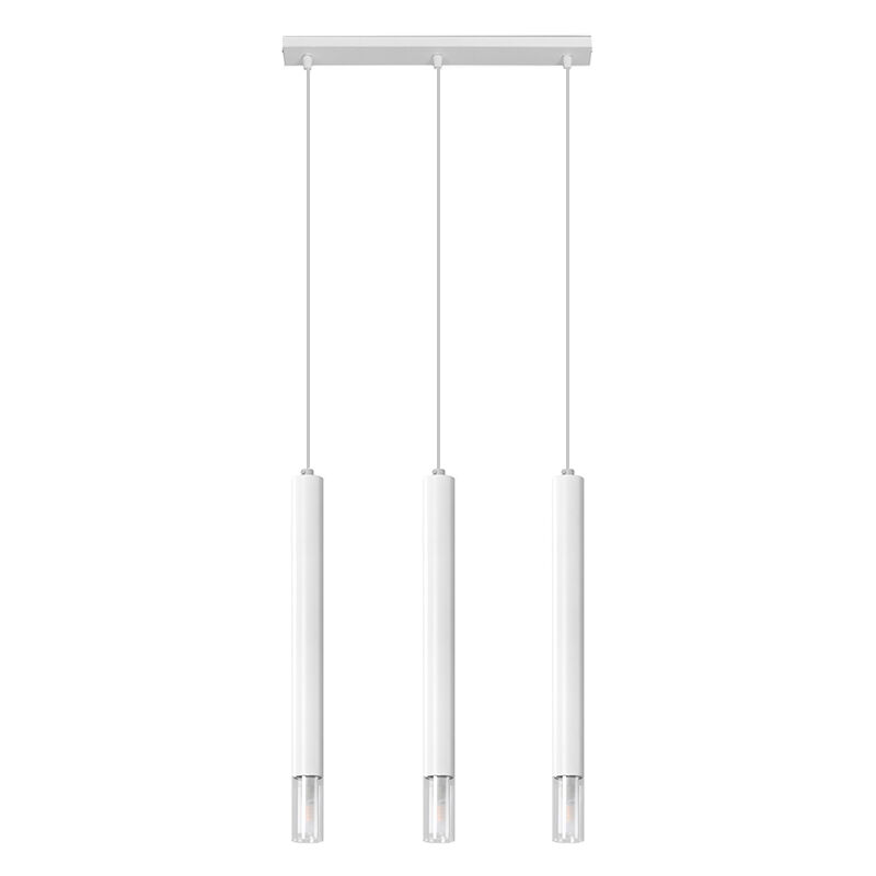 Glas Pendelleuchte Weiß, Ishani