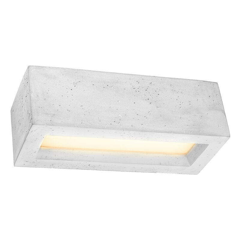 Beton Up down Wandleuchte Grau, Emmaly