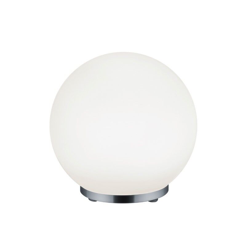 Chrom Tischleuchte Modern, Berkant, 5,5W, 3000K LED, mit Fernbedienung