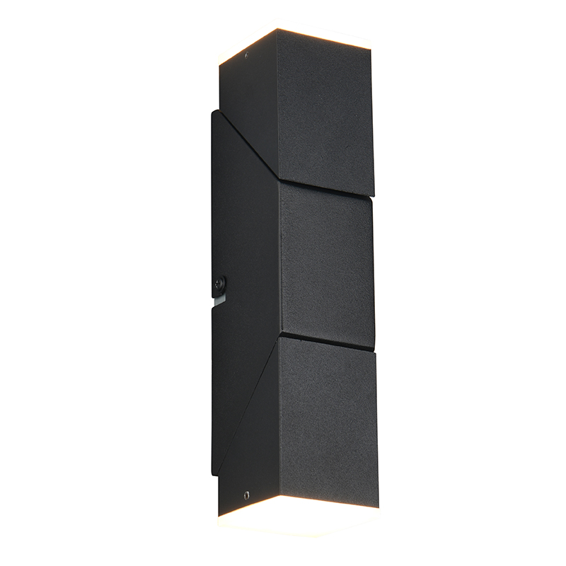 Schwarze Up down Wandleuchte Modern, Lok, 3W, 3000K LED