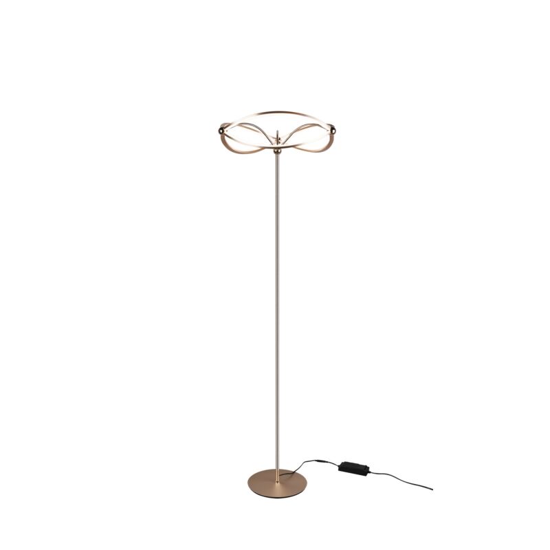 Messing Stehlampe Modern, Remy, 31W, 3000K LED, mit Schalter