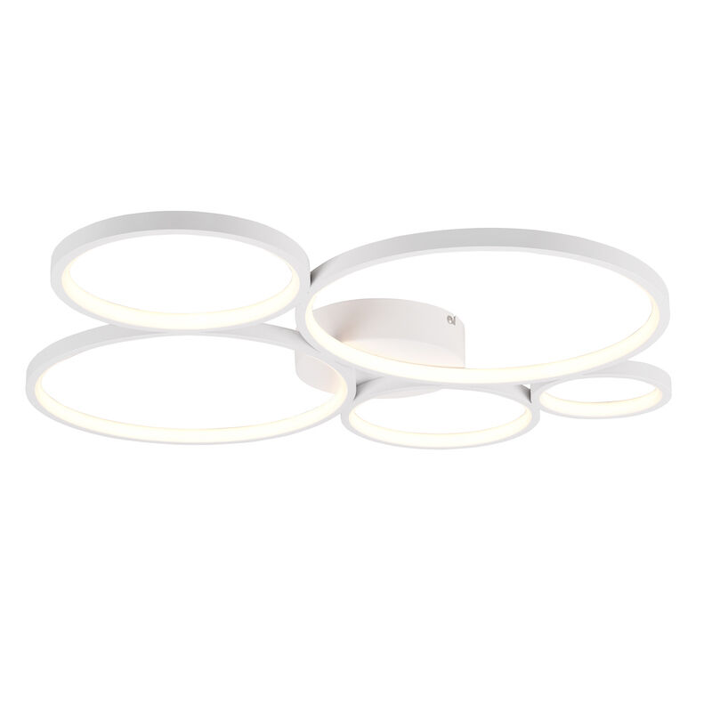 Weiße Deckenlampe Modern, Robon, 49W, 3000K LED