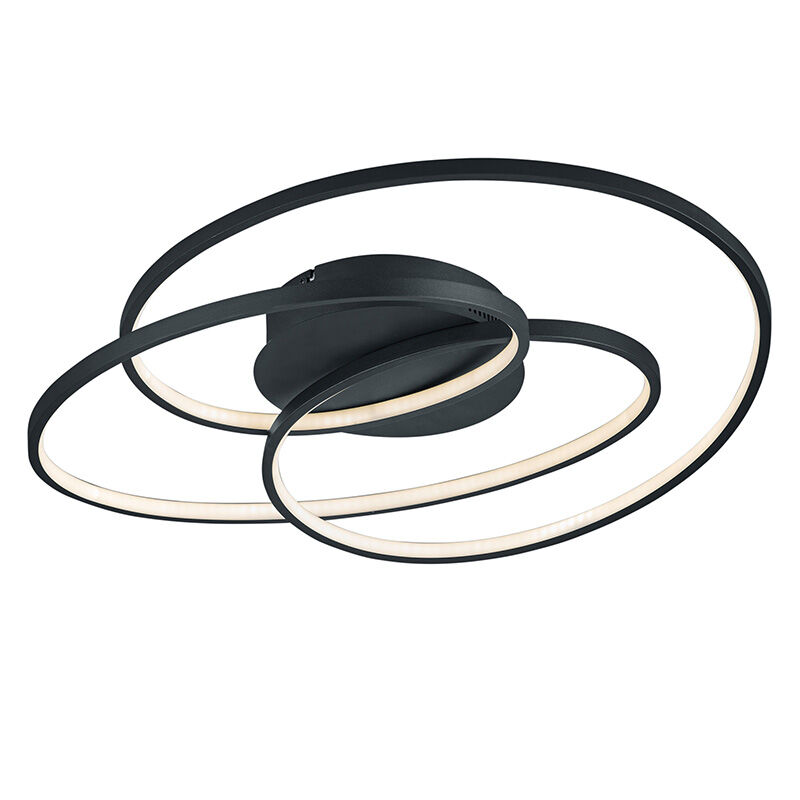 Schwarze Deckenlampe Modern, Sabra, 38W, 3000K LED