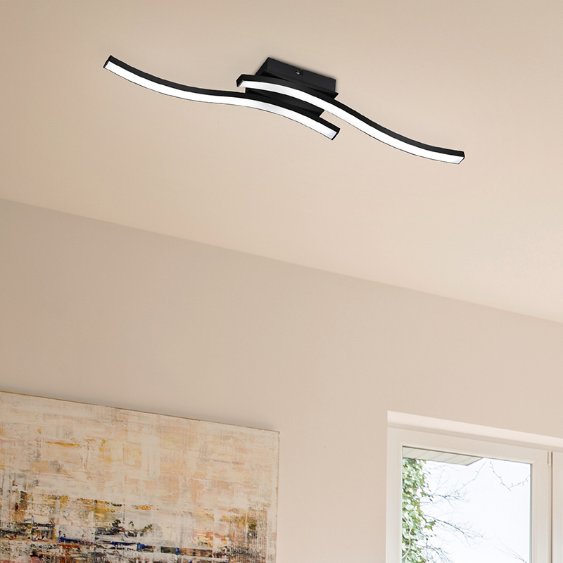 Schwarze Deckenlampe Modern, Go, 5W, 3000K LED