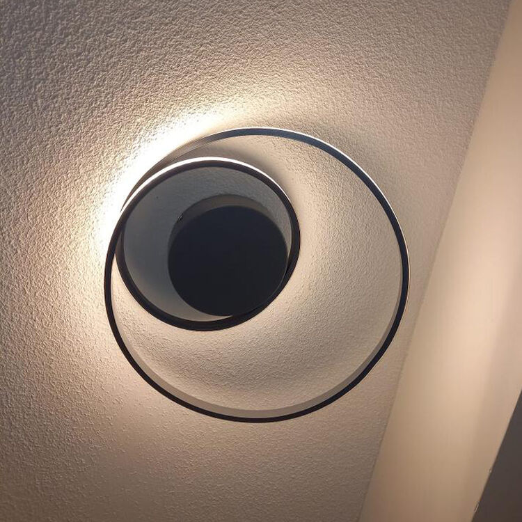 Taupe Deckenlampe Modern, Sassandra, 22W, 3000K LED, 3-stufig dimmbar