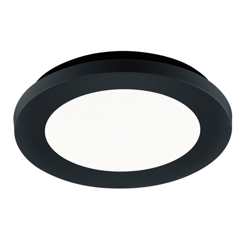 Schwarze Badezimmer Deckenleuchte Modern, Gistrup, 10W, 3000K LED, IP44