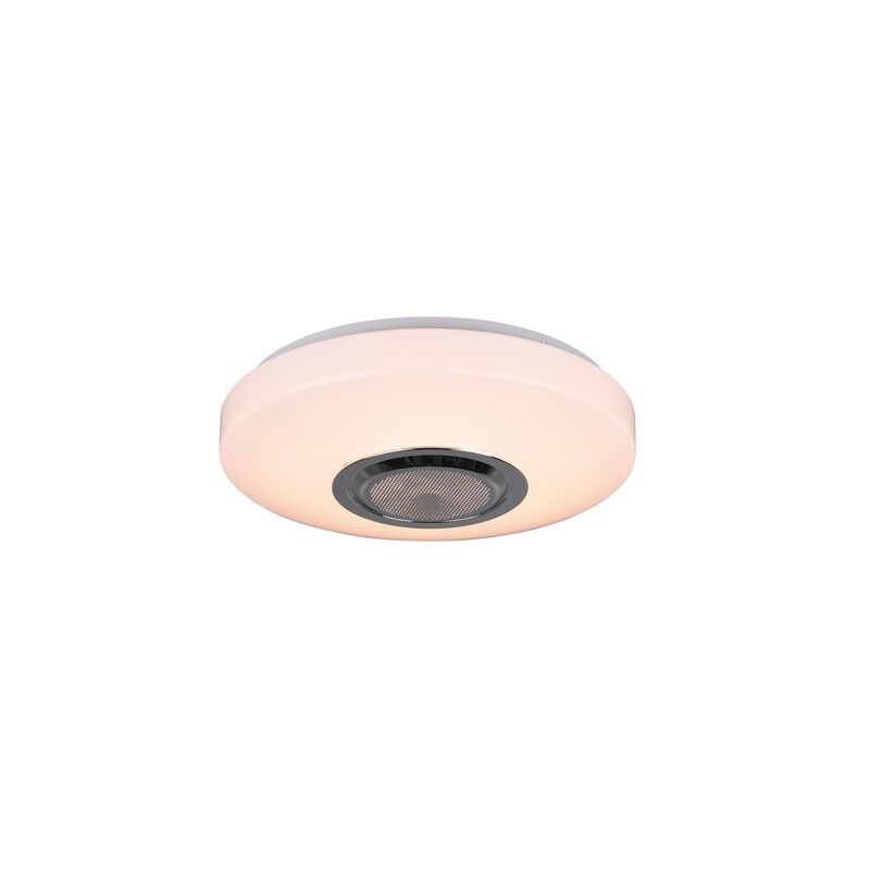 Weiße Deckenlampe Modern, Nichelle, 10W, RGBW LED, mit Fernbedienung