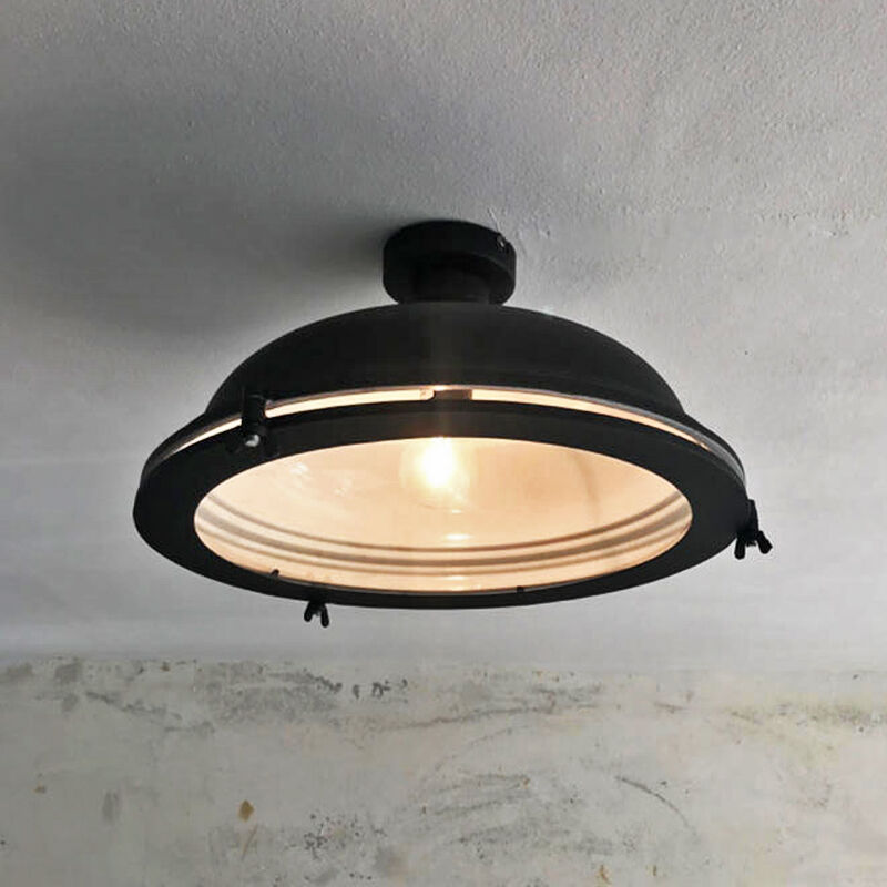 Industrielle Deckenleuchte Schwarz, Liga