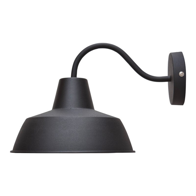 Industrielle Wandleuchte Schwarz, Fenpe