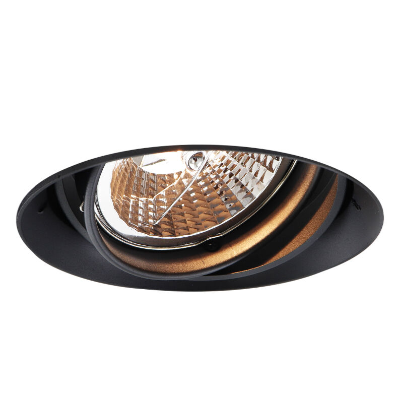 Moderne Trimless Einbaustrahler Schwarz, Wilhelm, GU10 AR111