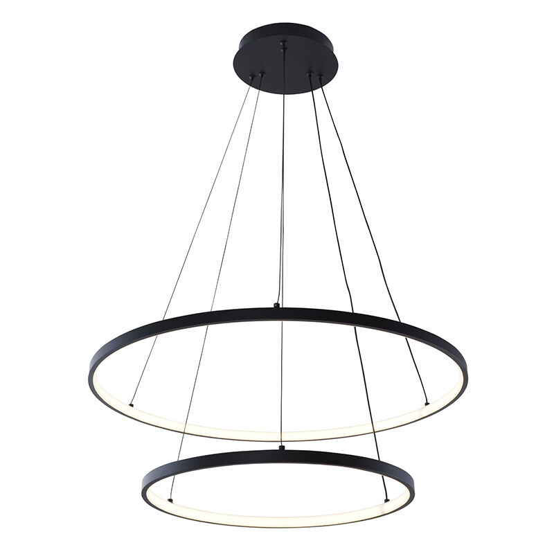 Design Pendelleuchte Schwarz, Kubra, 50W, warm- bis kaltweiß einstellbare LED