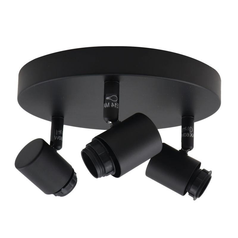 Aluminium Deckenkappe Schwarz, Rika Aluminium Deckenkappe Schwarz, Rika