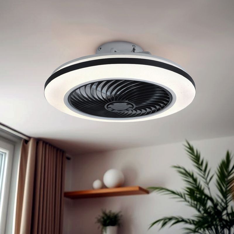 Moderne Deckenventilator Schwarz, Hale, 40W, 3000K LED, mit Fernbedienung