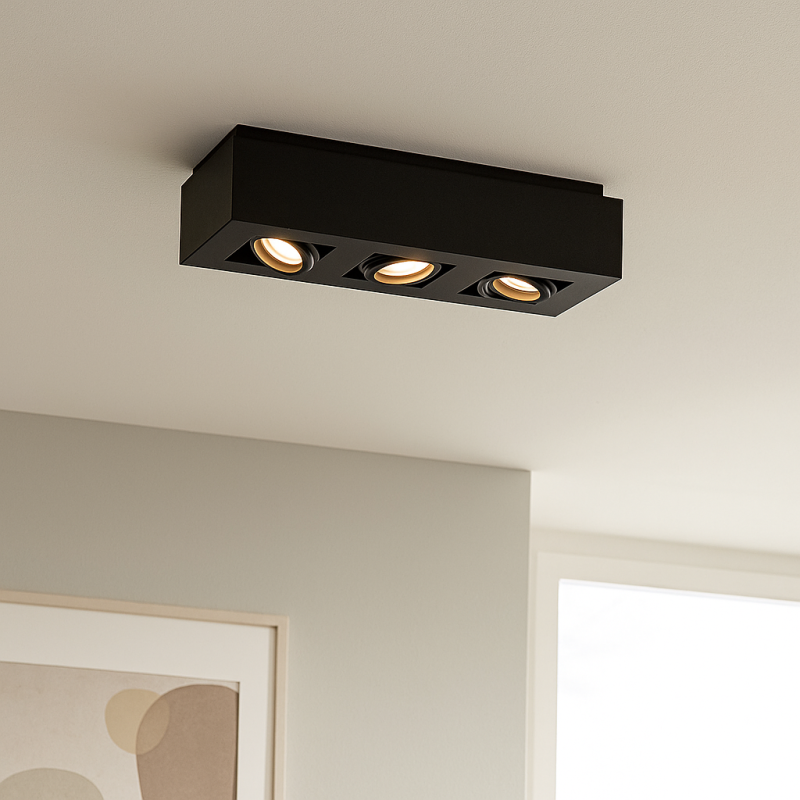 Moderne Aufbauspot Schwarz, Akira Moderne Aufbauspot Schwarz, Akira