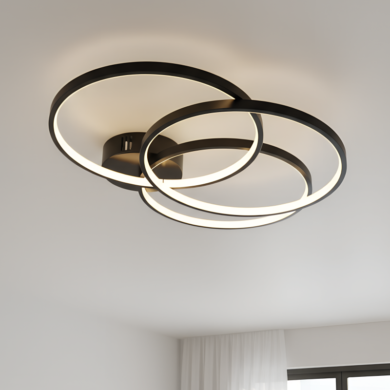 Design Deckenlampe Schwarz, Giorgio, 42W, 3000K LED