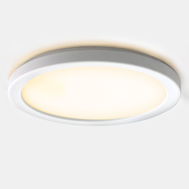 Kunststoff Badezimmer Deckenleuchte Weiß, Shivani, 8W, 3000K LED, IP44