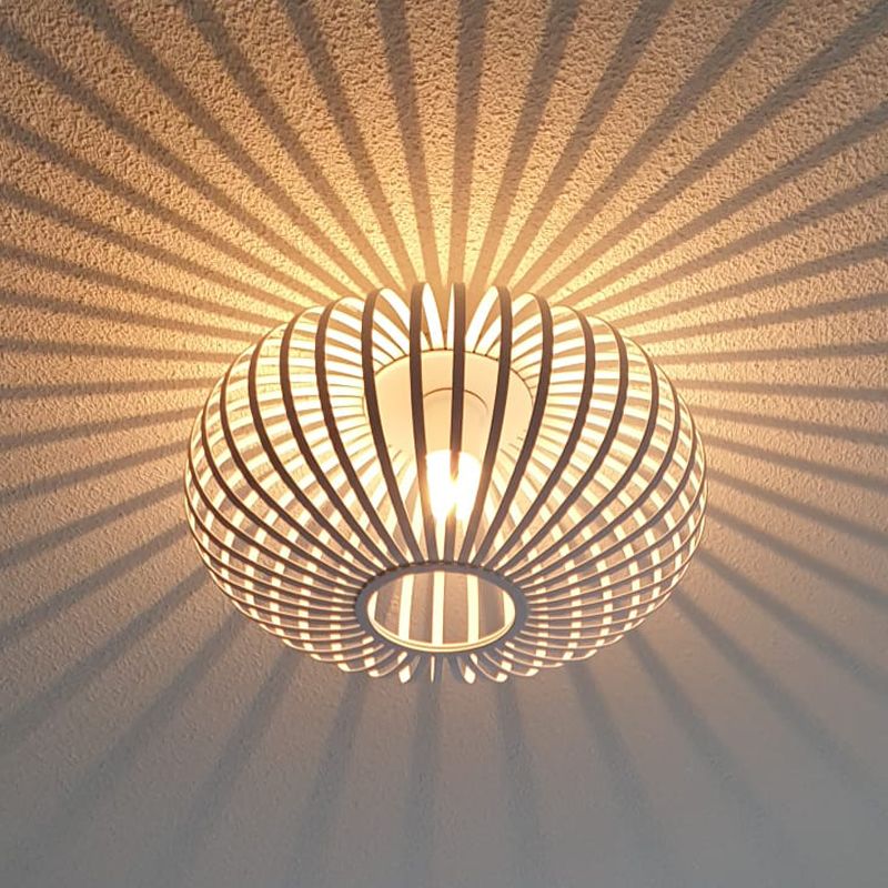 Industrielle Deckenlampe Weiß, Lieve