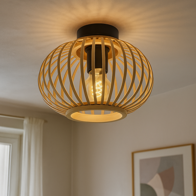 Bambus Deckenlampe Braun, Lieve Bambus Deckenlampe Braun, Lieve