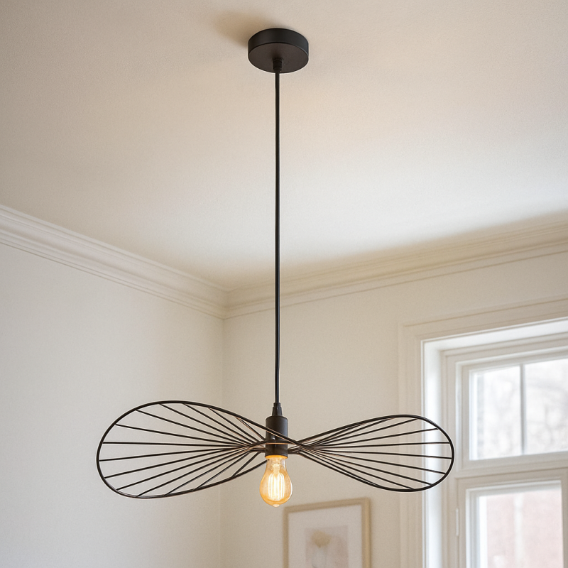 Retro Pendelleuchte Schwarz, Jolinda Retro Pendelleuchte Schwarz, Jolinda