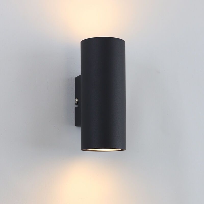 Moderne Up down Wandleuchte Schwarz, Elena Moderne Up down Wandleuchte Schwarz, Elena