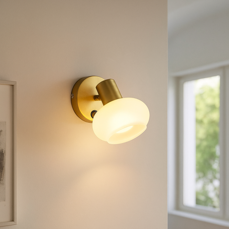 Design Wandstrahler Weiß, Skip, mit Schalter Design Wandstrahler Weiß, Skip, mit Schalter