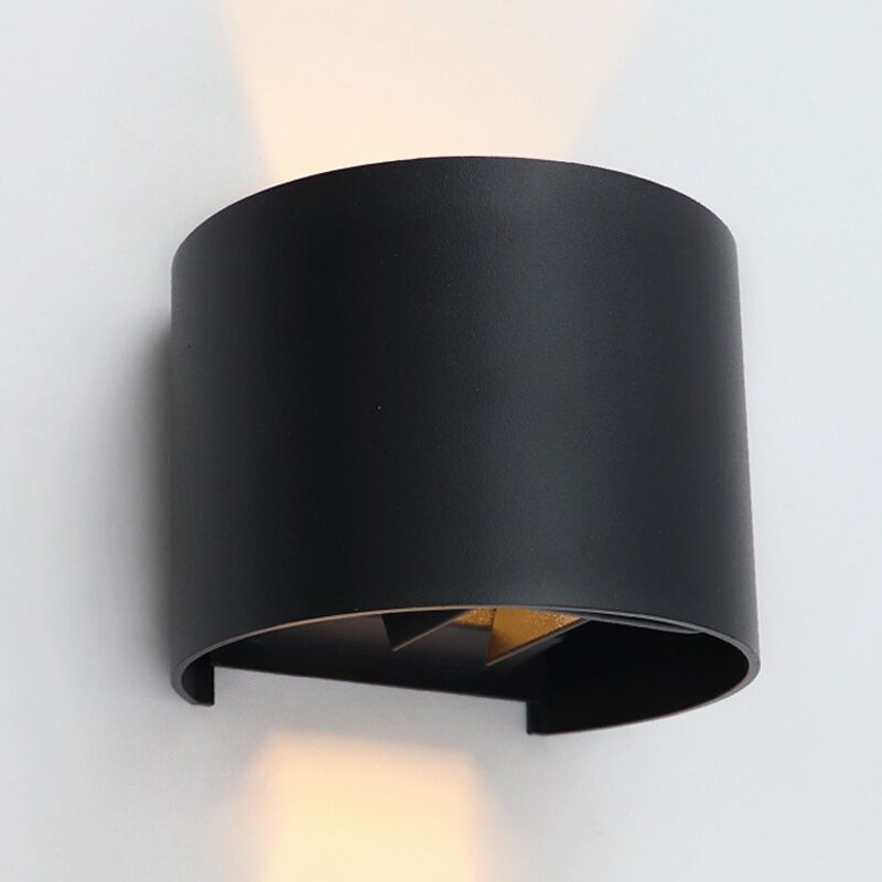 Moderne Up down Wandleuchte Schwarz, Dion, 6W, 3000K LED, IP65 Moderne Up down Wandleuchte Schwarz, Dion, 6W, 3000K LED, IP65