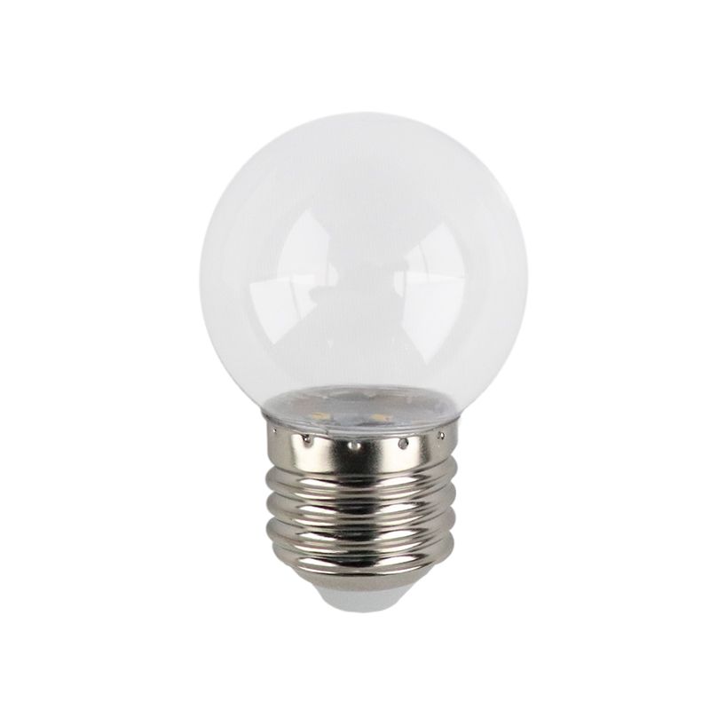Warmweiße transparente LED Lampe - 1 Watt