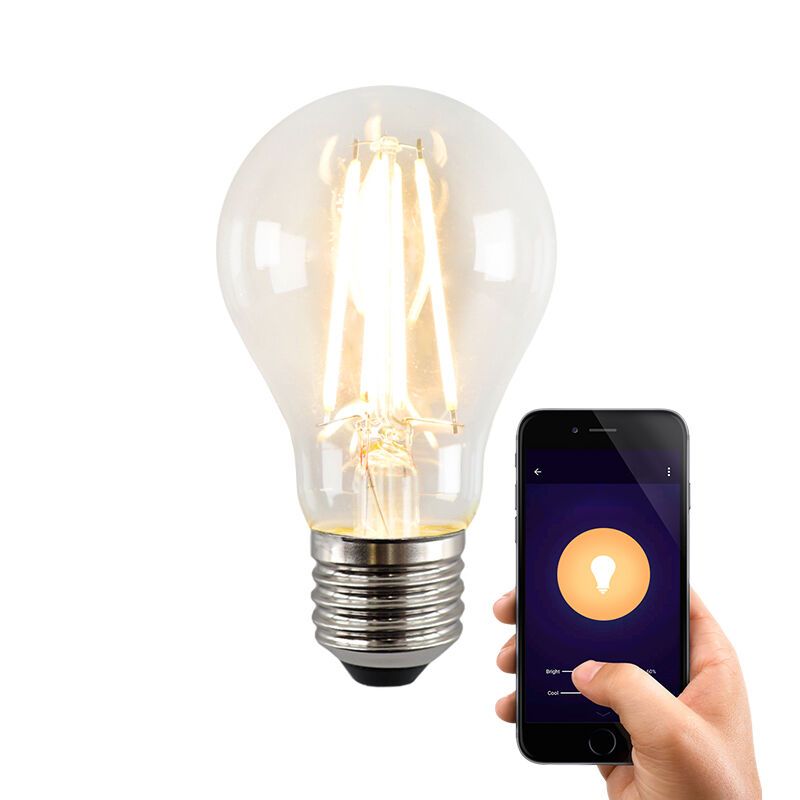 Olucia Smart LED-Lampe E27 Yona, A60, 5W, dim to warm
