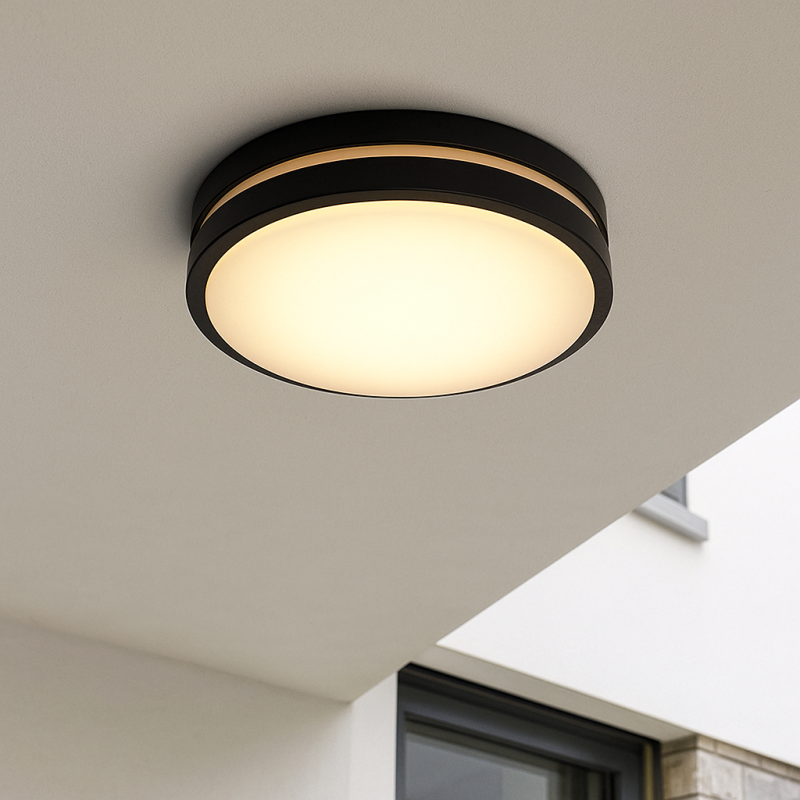 Kunststoff Außenleuchte Schwarz, James, IP44 Kunststoff Außenleuchte Schwarz, James, IP44