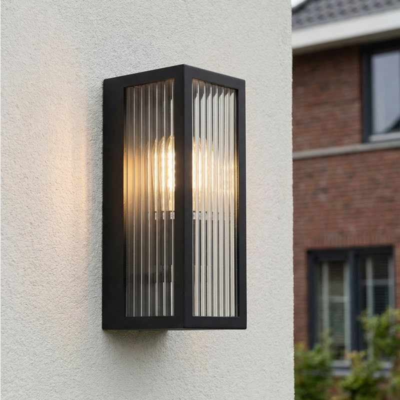 Moderne Außenleuchte Schwarz, Senne, IP44 Moderne Außenleuchte Schwarz, Senne, IP44