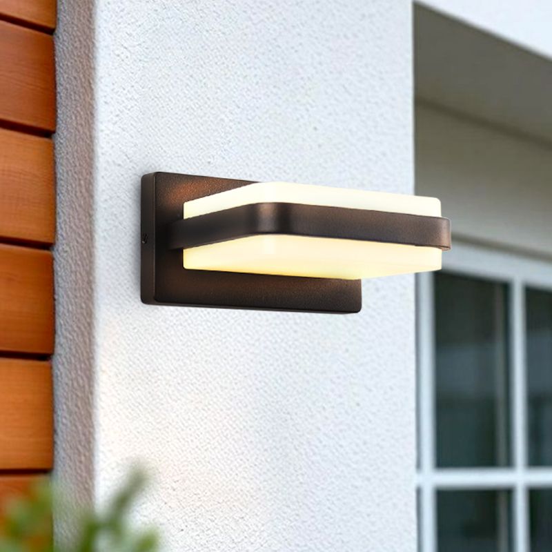 Moderne Außenleuchte Schwarz, Sita, 12W, 3000K LED, IP44 Moderne Außenleuchte Schwarz, Sita, 12W, 3000K LED, IP44